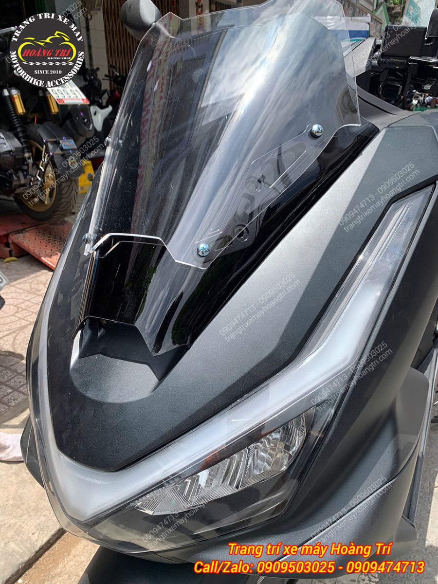 Kính chắn gió Tanu hàng Thái được lắp lên PCX 160 bản 2025