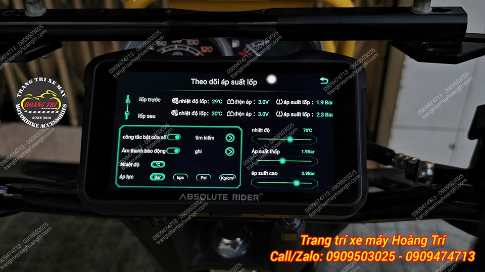 Một số thiết lập cơ bản cần cài đặt khi mới dùng Absolute Rider A1