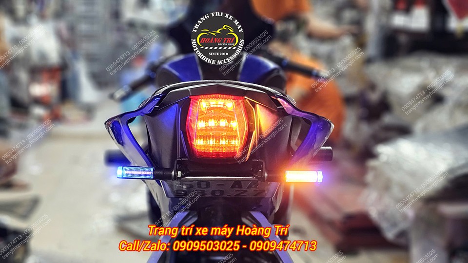 Kiểu dáng gọn gàng, ánh sáng mạnh, phù hợp khi lắp tại vị trí pát biển số