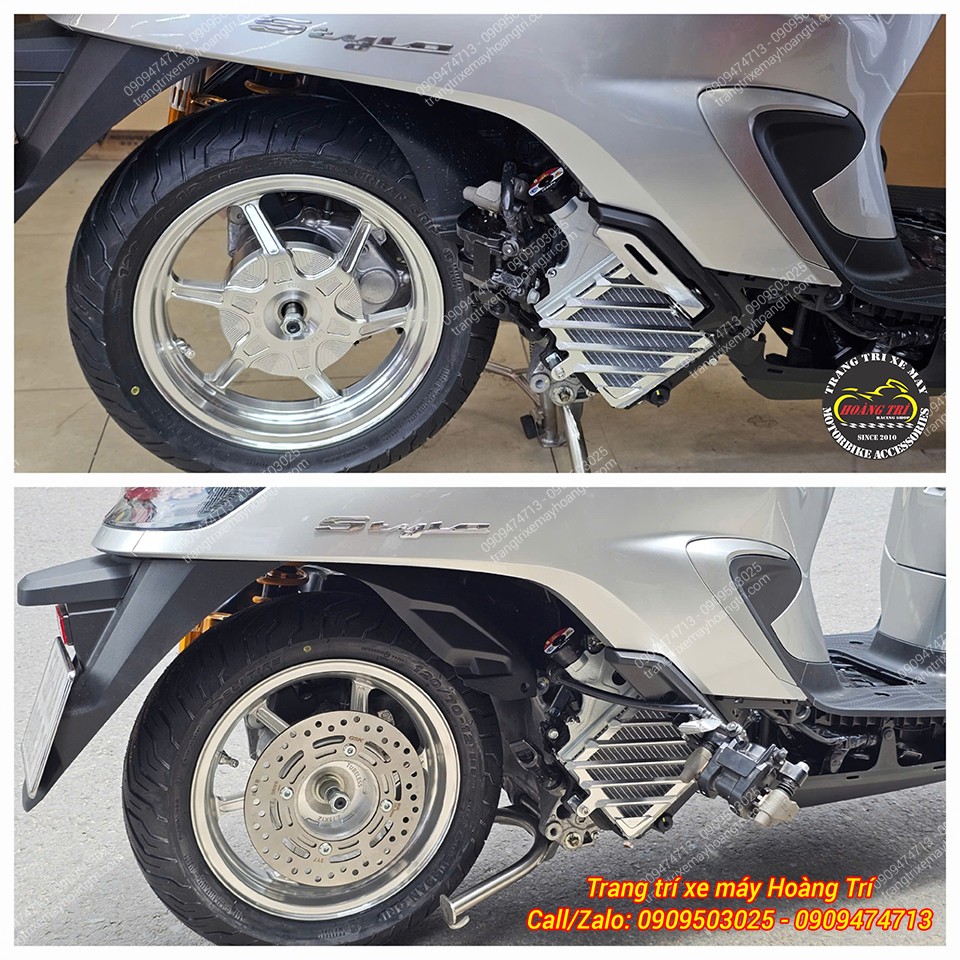 So sánh hai phiên bản ABS và CBS khi trang bị mâm BST 6 cây CNC cho Stylo 160