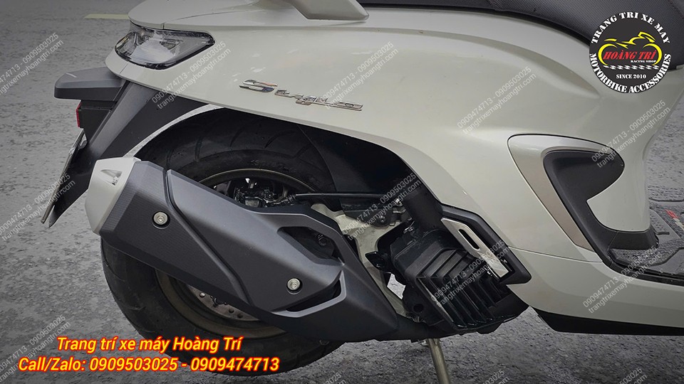 Việc thay thế pô zin bằng pô Vario 160 đã được hoàn tất