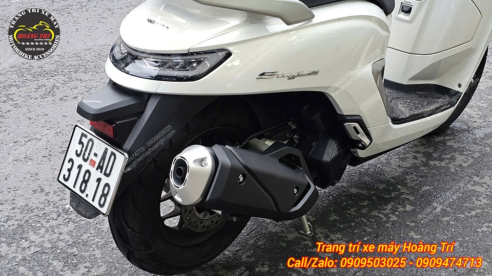 Sau khi nâng cấp pô Vario 160, ngoại hình và phong cách của xe đều được làm mới