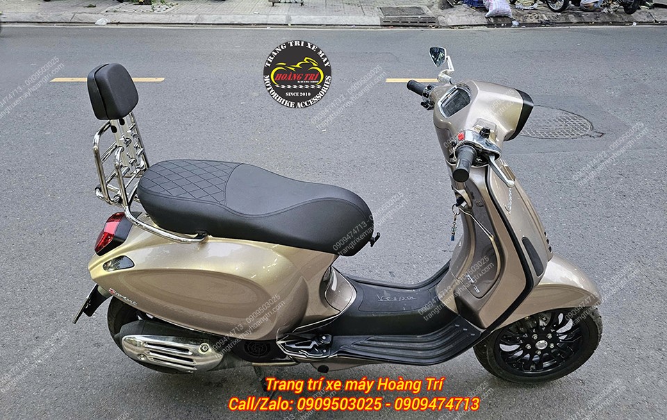 Sự kết hợp này đem lại vẻ ngoài mới mẻ và tiện ích cho chiếc Vespa của bạn