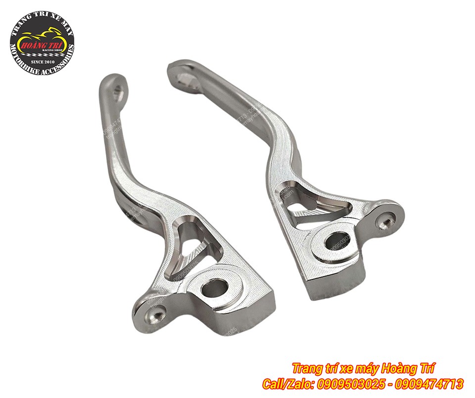 Hình ảnh thực tế tay thắng JGZ màu bạc lắp chuẩn theo xe, không cần chỉnh sửa hay chế thêm
