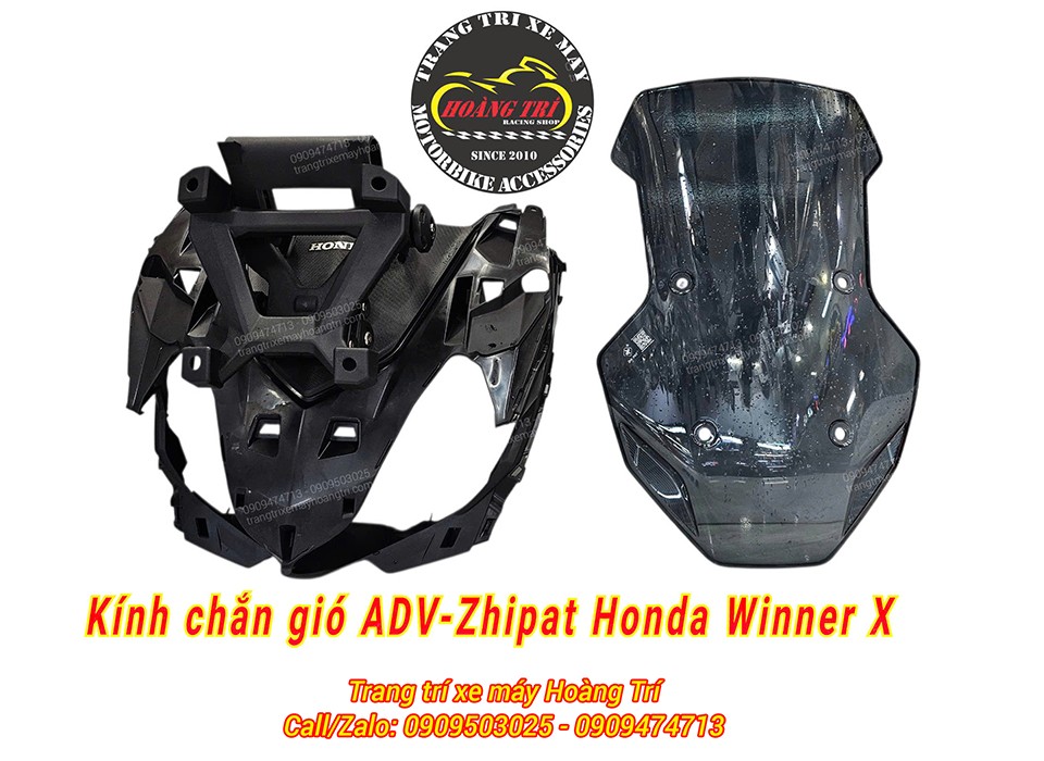 Kính chắn gió ADV Zhi.Pat đi kèm pát lắp và kính chắn gió chuyên dụng