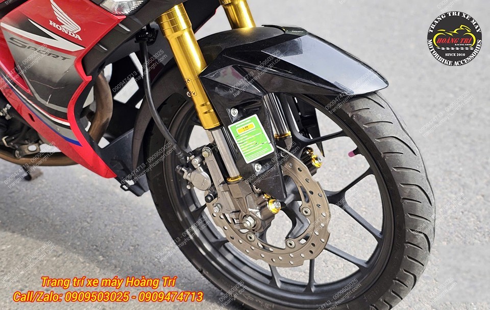 Không chỉ ấn tượng về thẩm mỹ, phuộc mới còn cho cảm giác nhún mượt mà hơn hẳn so với phuộc nguyên bản