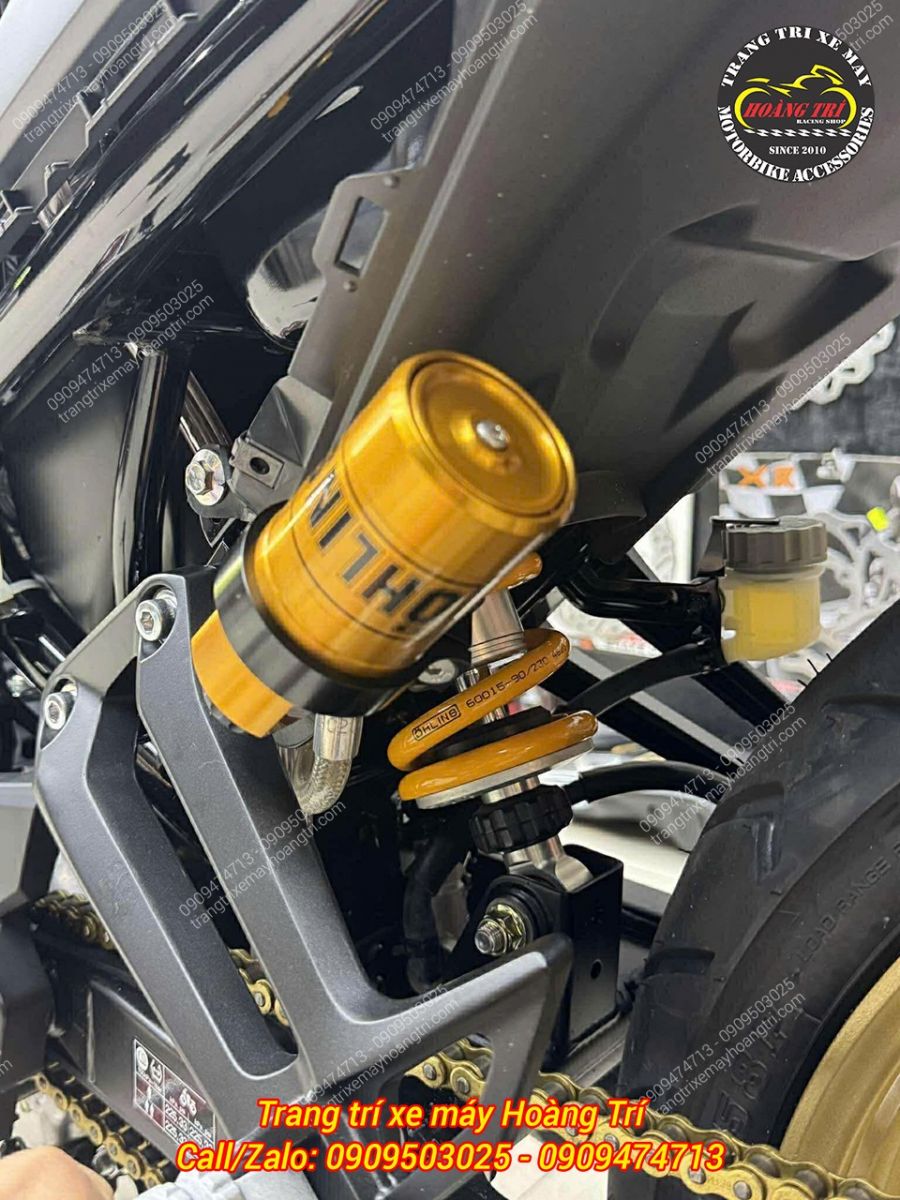 Trải nghiệm phuộc Ohlins bình dầu YA769 trên Exciter 150 ​Cải thiện khả năng vận hành nhún tối ưu cho xe