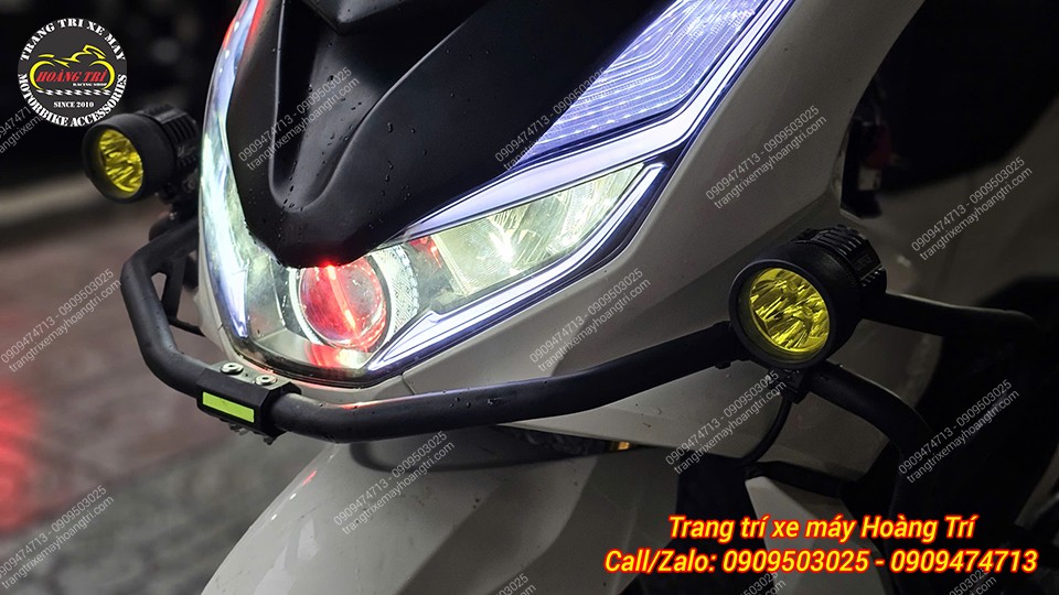 Chỉ cần một bóng S500 cũng đủ tăng cường ánh sáng cực mạnh cho xe