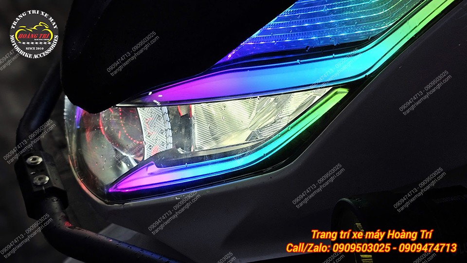 Mẫu LED Audi i8 nhiều màu sắc được độ cho PCX 160