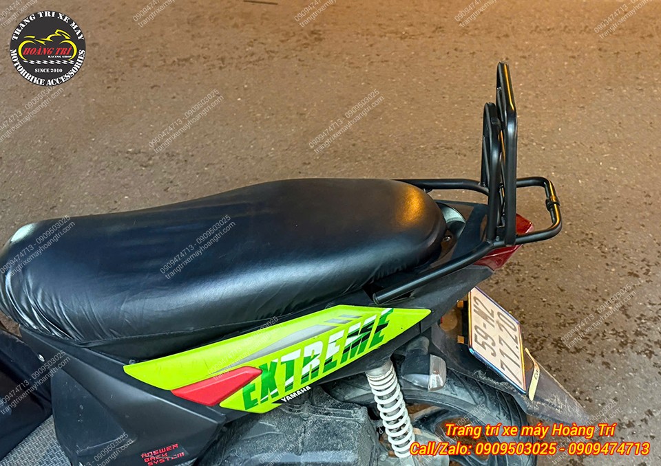Phụ kiện thay thế tăng thêm sự tiện lợi so với cản sau nguyên bản của xe X-Ride 125