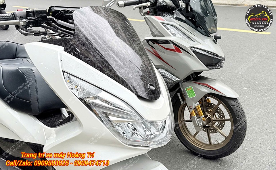 2 chiếc PCX 2014 và Vario đã nâng cấp màn hình android 6 inch Motocycle T50M23