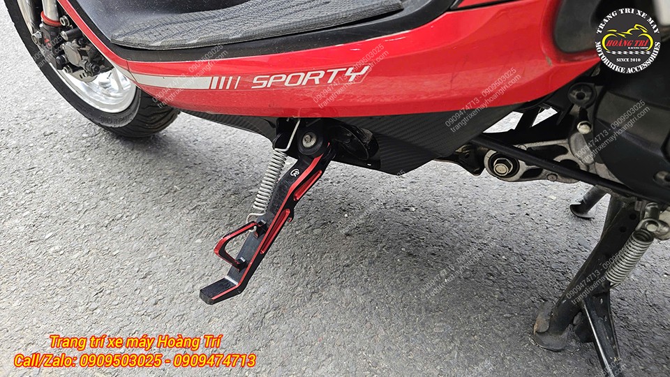 Màu sắc đồng bộ với xe Scoopy giúp tổng thể hài hòa hơn
