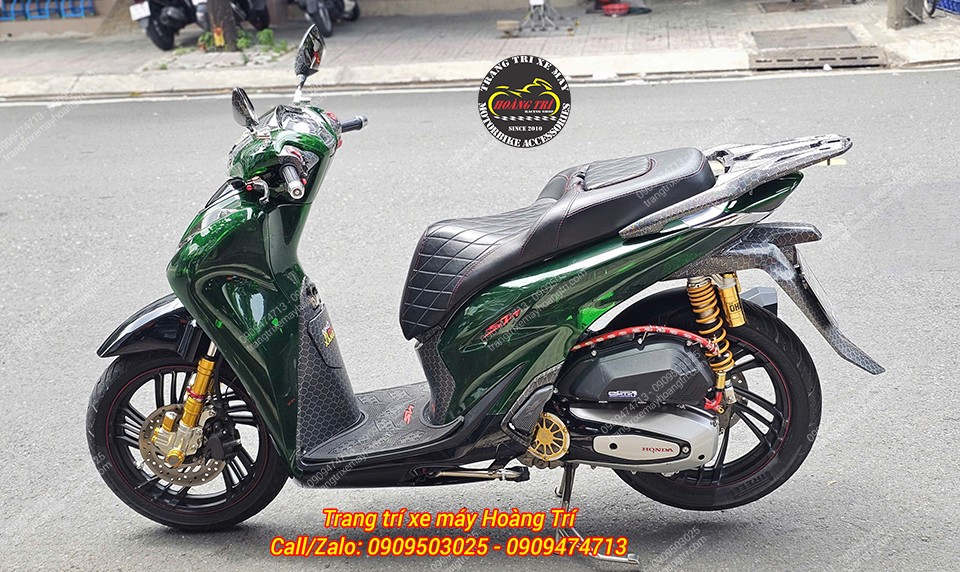 Trọn bộ dàn áo Sh Ý Vetro trong suốt xanh lá giúp xe nâng tầm hoàn hảo
