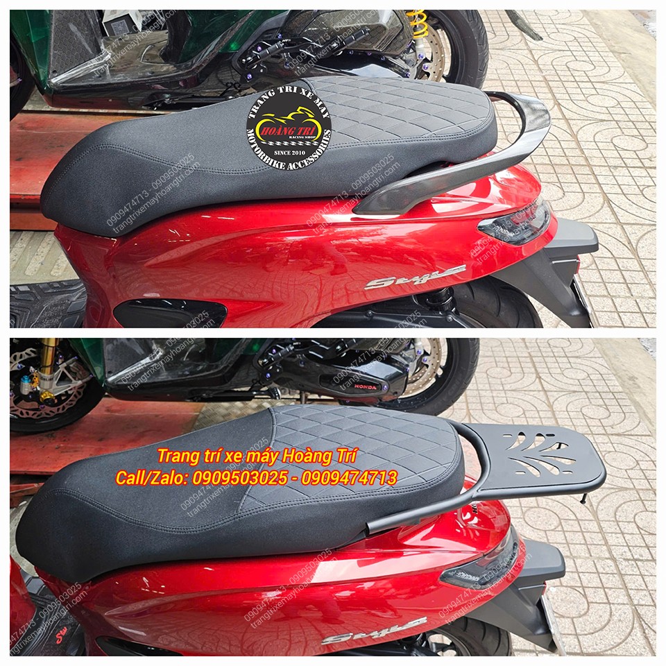 So sánh trước và sau khi nâng cấp sẽ thấy xe Stylo 160 trở nên hài hòa hơn