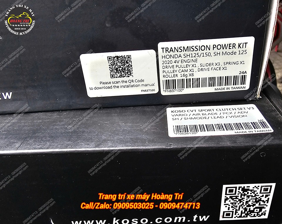 Bộ nồi Koso còn thích hợp lắp trên nhiều dòng xe khác như Sh 125/150, Sh Mode 125