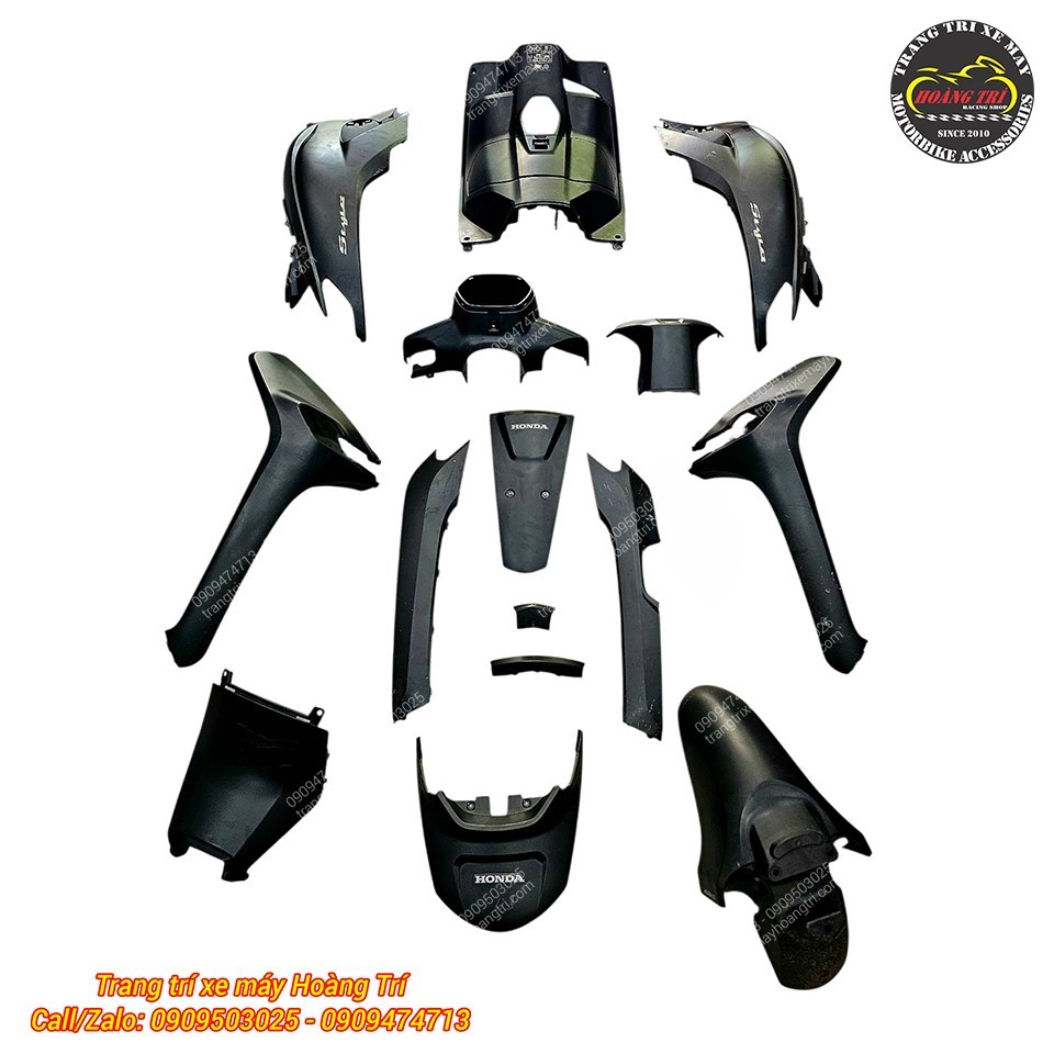 Bao gồm 15 chi tiết phụ kiện đầy đủ giúp xế cưng lấy lại vẻ ngoài tự tin