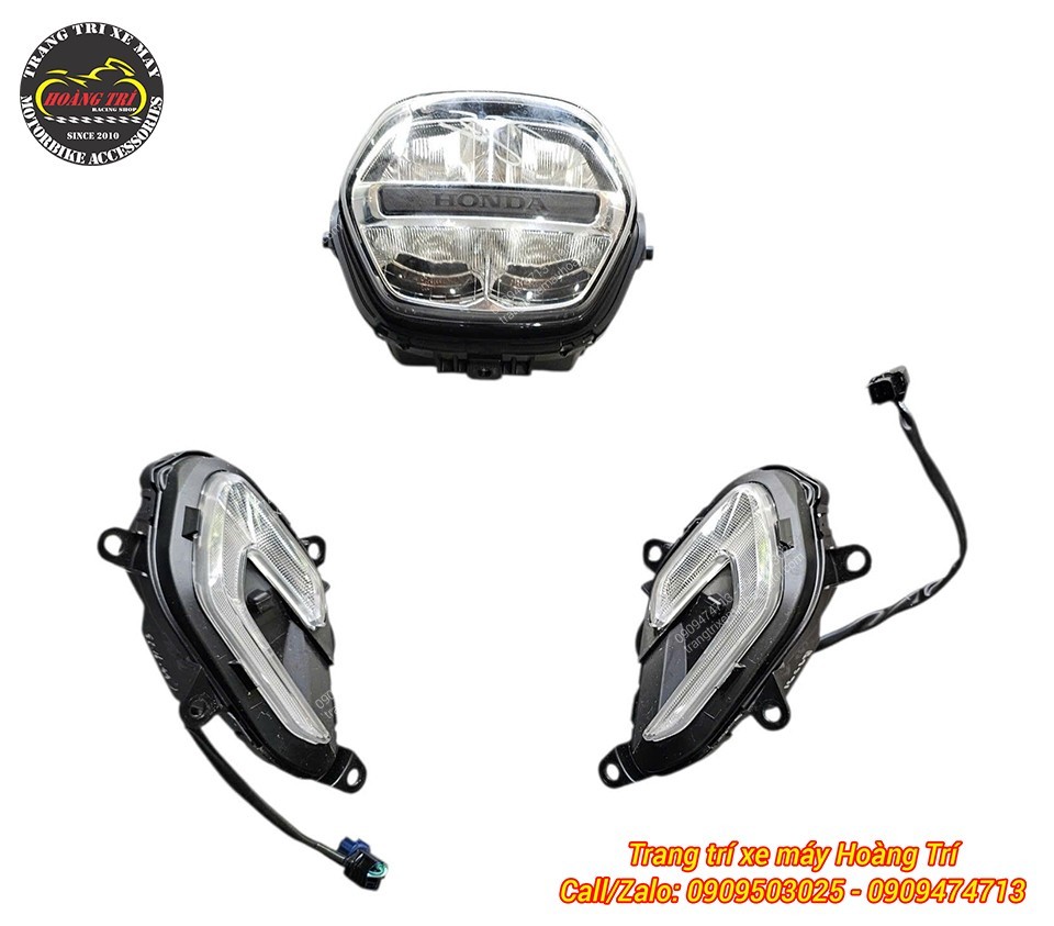 Cụm đèn pha và cụm xi nhan trước Stylo 160 chính hãng Honda