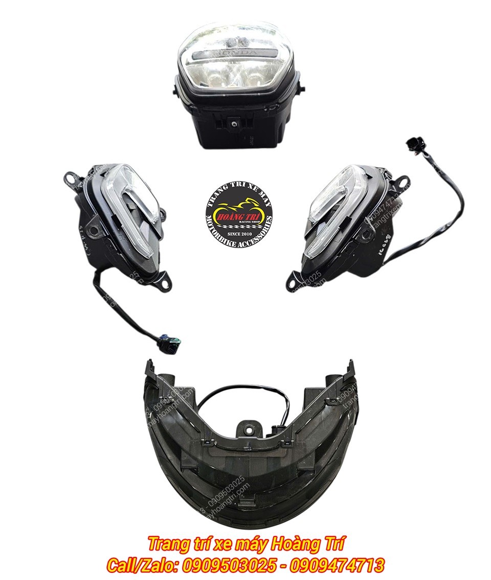 Bộ đèn Stylo 160 gồm: đèn pha, đèn xi nhan và đèn hậu