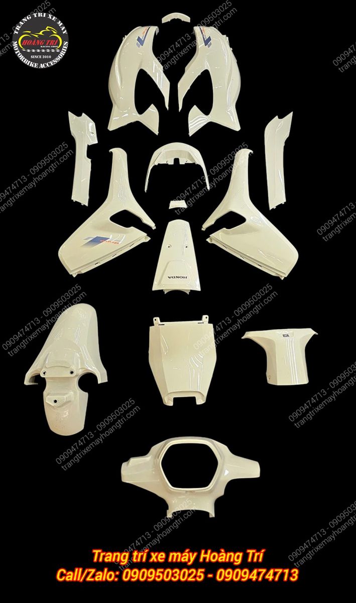 Thêm hình ảnh toàn cảnh trọn bộ 14 món phụ tùng dàn áo zin Stylo 160