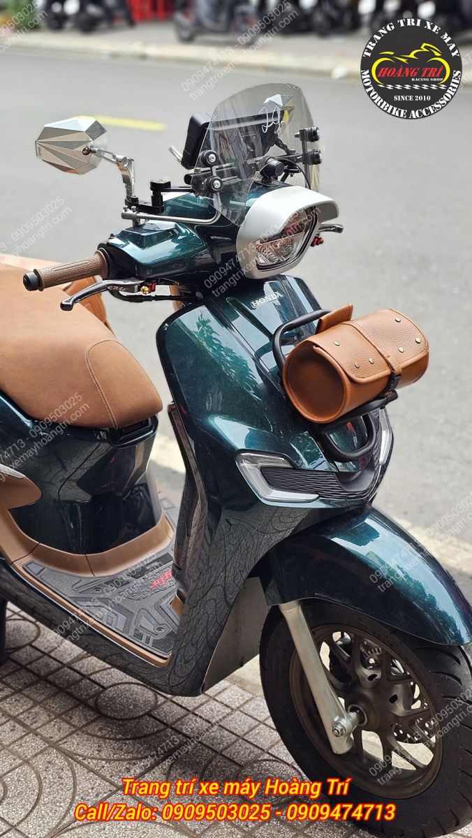 Tiếp tục soi kỹ mẫu túi gắn baga trước Stylo 160 - Mẫu túi treo TTBG-02