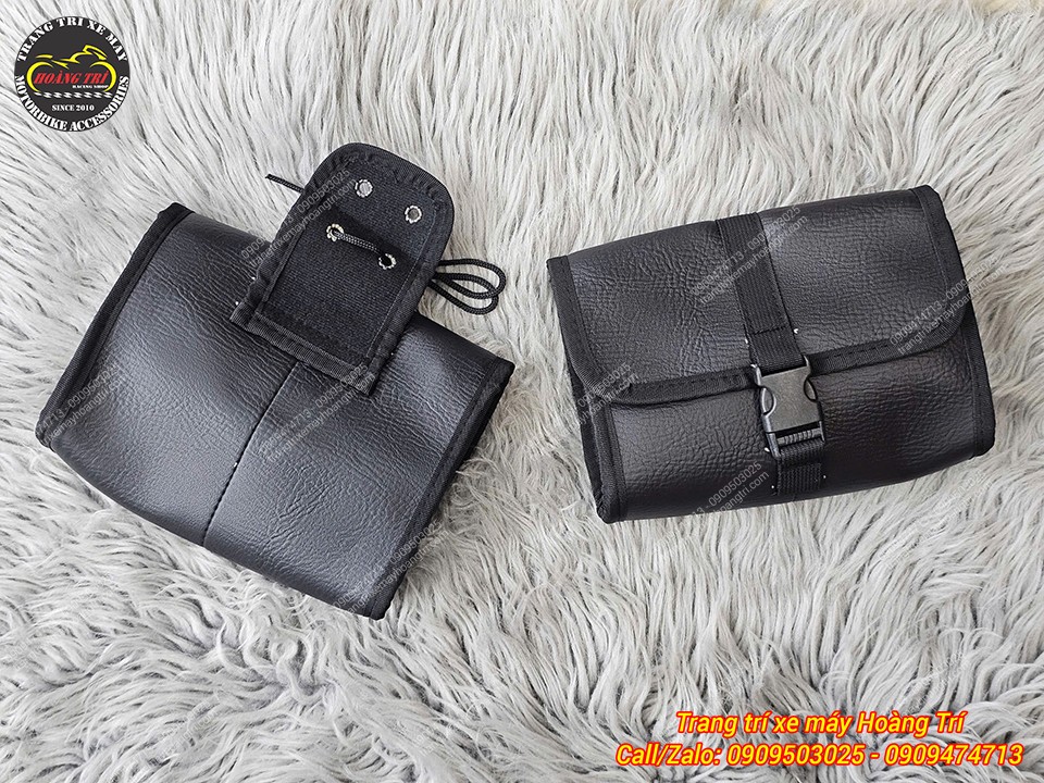 Thiết kế mặt trước và mặt sau tương tự phiên bản túi treo T06 màu nâu