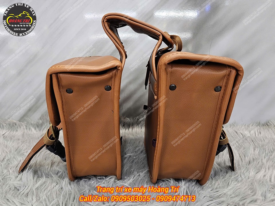 Chất liệu da tổng hợp cao cấp với đường chỉ may chắc chắn, bền đẹp