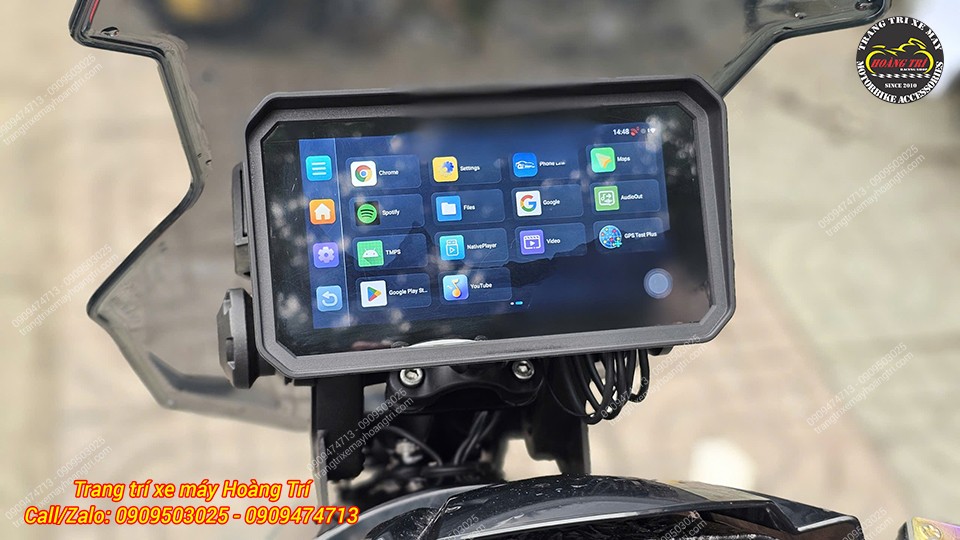 Màn hình Android 6 inch Motocycle T50M23 tích hợp camera hành trình, GPS, dẫn đường và Sim 4G