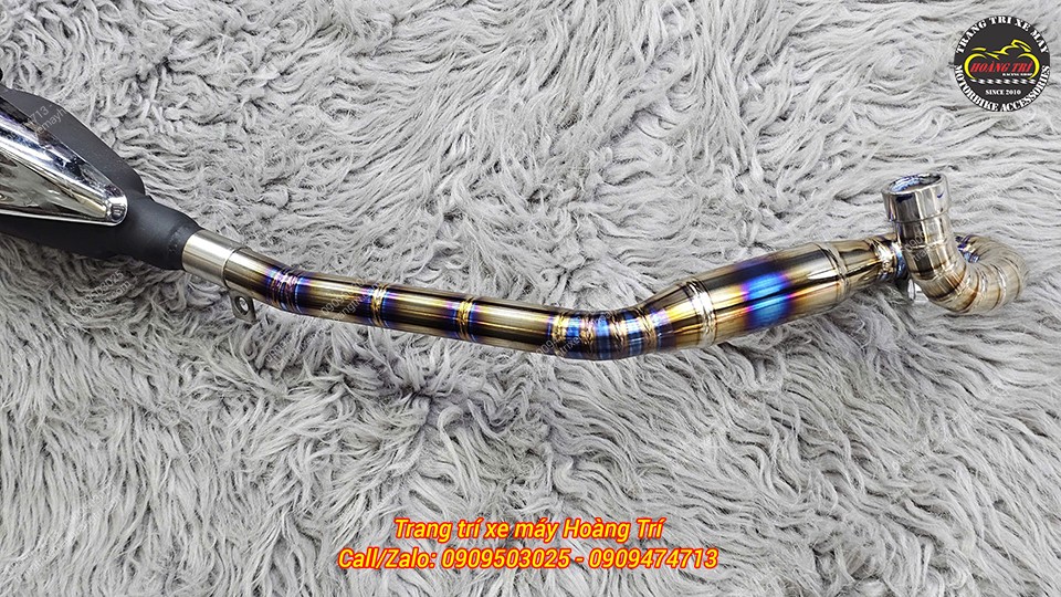Cổ pô chất liệu titanium có trang bị bầu hơi cực đẹp