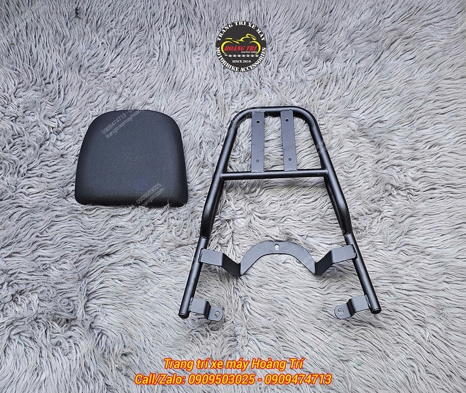 Soi baga sau nối dài Vento với baga sơn tĩnh điện kèm nệm yên màu đen