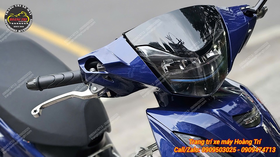 Tay thắng kiểu Takegawa và gù tay lái carbon kết hợp