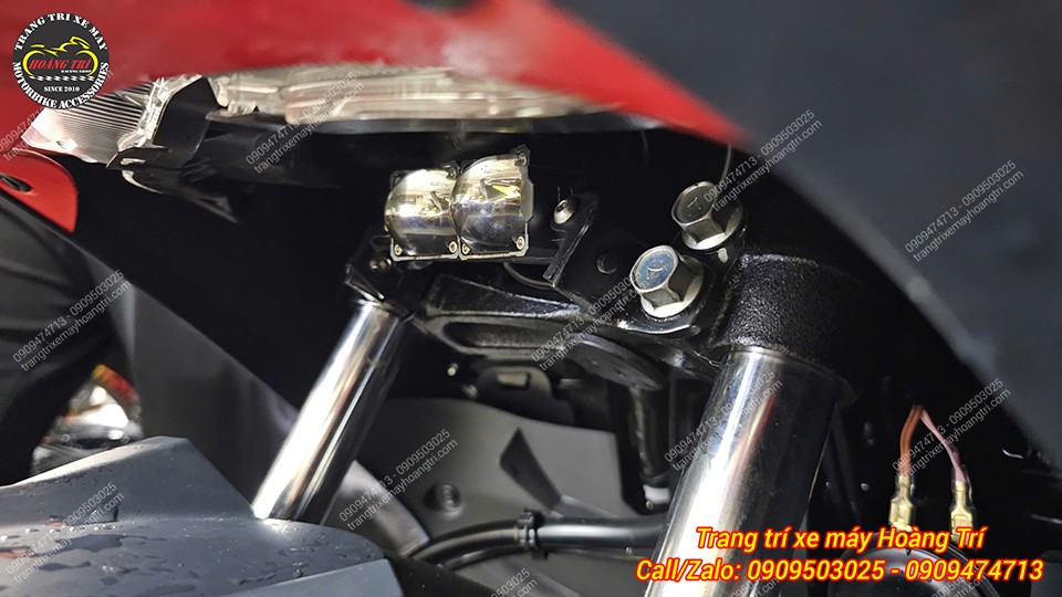 Mẫu đèn trợ sáng được lựa chọn là phiên bản M10 Ultra với thiết kế gọn gàng, hiện đại