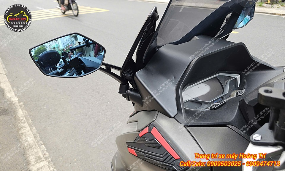 Kính chiếu hậu phủ lớp chống chói, hỗ trợ di chuyển ban đêm hiệu quả