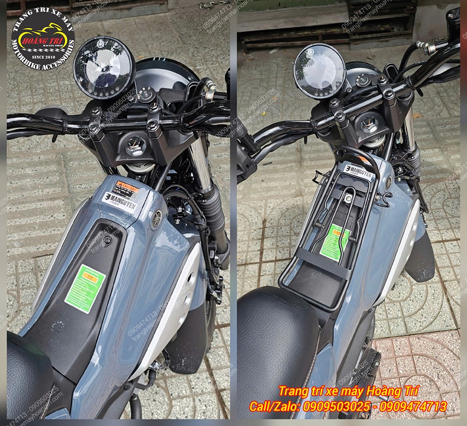 So sánh trước và sau khi lắp baga giữa HORC cho xe PG-1