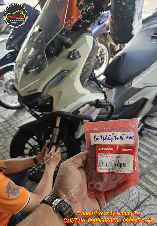 Trên tay bố thắng sau chính hãng Honda với chất lượng bền bỉ vượt trội
