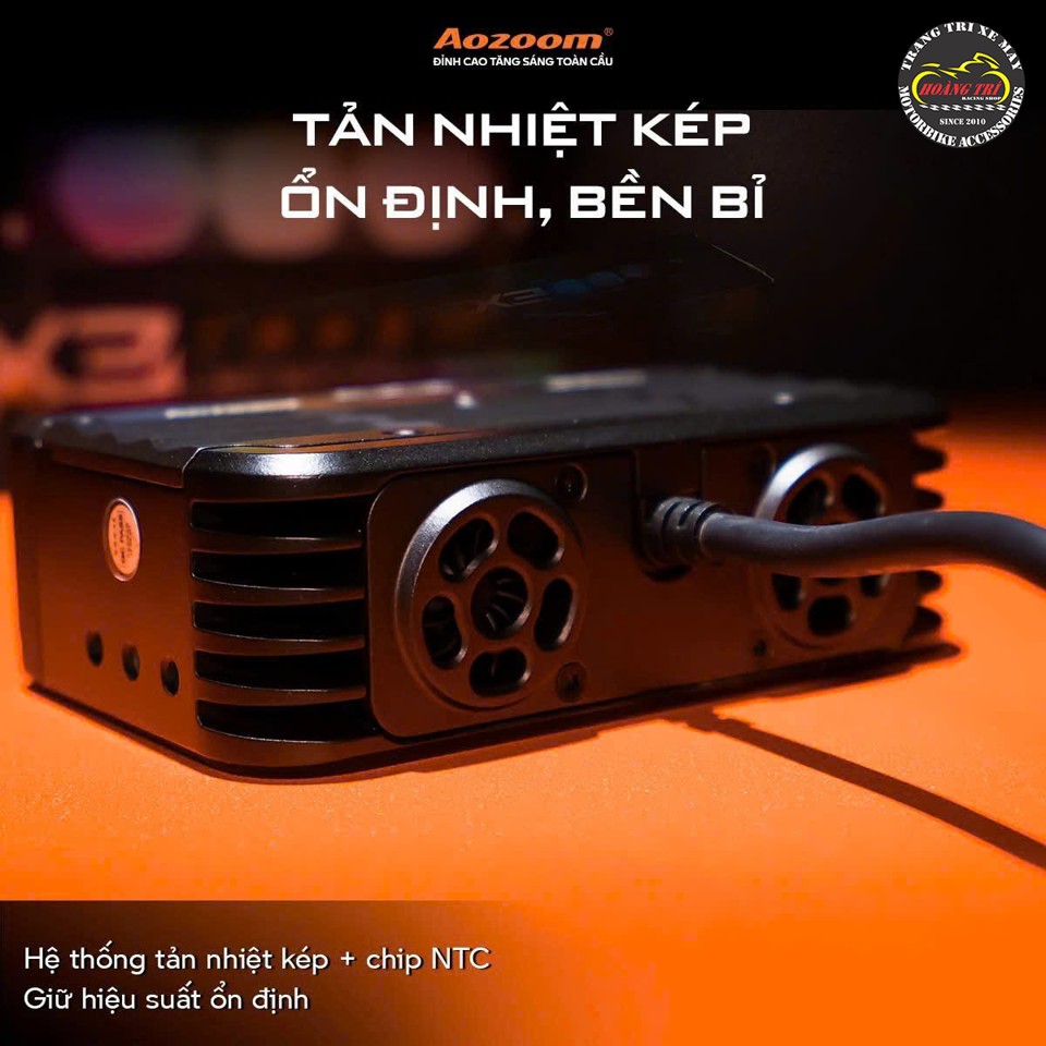 Trang bị thêm quạt tản nhiệt giúp đèn hoạt động ổn định và kéo dài tuổi thọ sử dụng