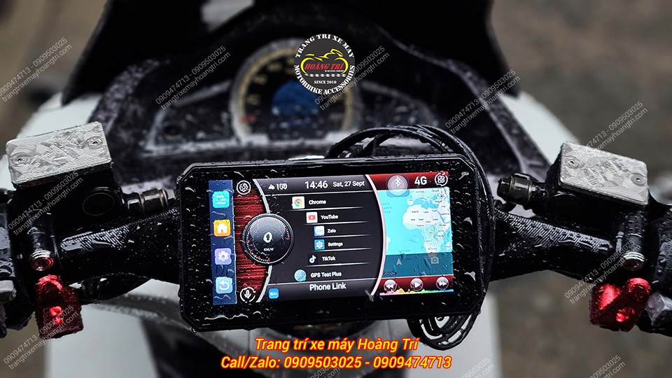 Màn hình Android 6 inch vừa được gắn thêm trên chiếc PCX 160