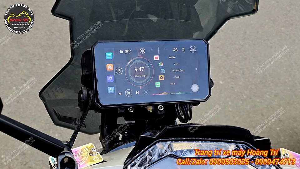 Chiếc Vario 160 cũng vừa được nâng cấp màn hình Android 6 inch T50M23