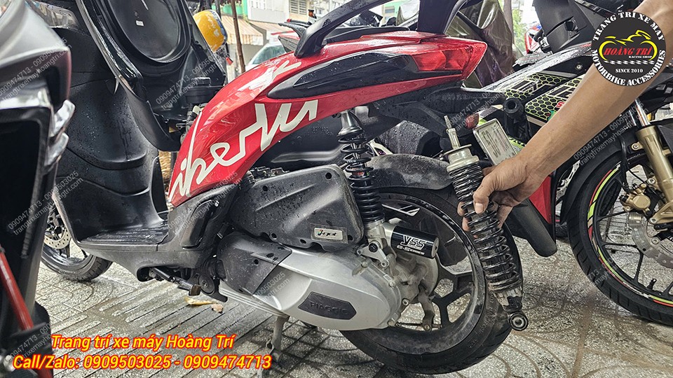 So sánh thực tế giữa phuộc zin và phuộc YSS G-Series trên xe Piaggio Liberty