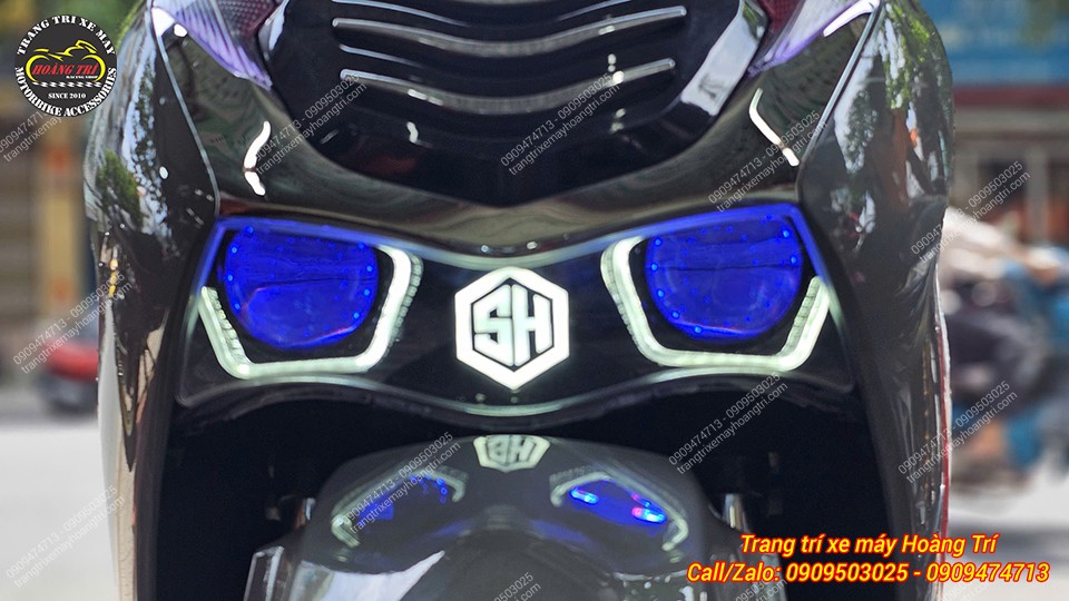 Hoàn tất quá trình nâng cấp cụm đèn pha bi cầu T500 trên xe SH 2020 CBS