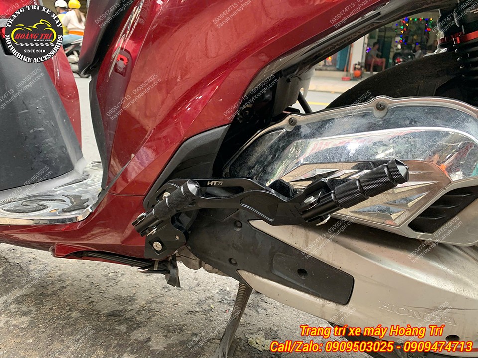 Có thể bật ra từng gác chân riêng, tối ưu nhu cầu sử dụng của người đi xe