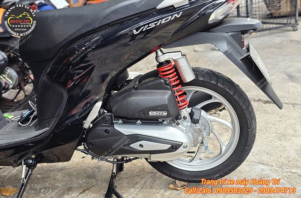 Thiết kế có bình dầu giúp phuộc YSS G-Series hoạt động ổn định và êm ái hơn