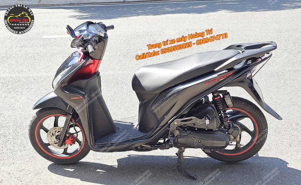 Chiếc Vision sau khi hoàn thiện đã sở hữu diện mạo kiểng đẹp mắt cùng loạt tiện ích dành cho gia đình