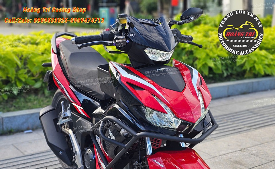 Winner X nâng cấp khung chống đổ với gam màu đen tĩnh điện hiện đại