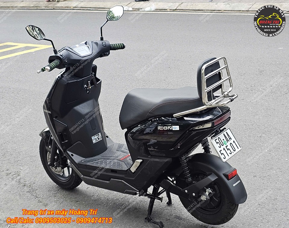 Chỉ cần độ nhẹ là có thể lắp baga sau cho Honda Icon-E mà vẫn giữ nguyên dáng xe gọn gàng, an toàn