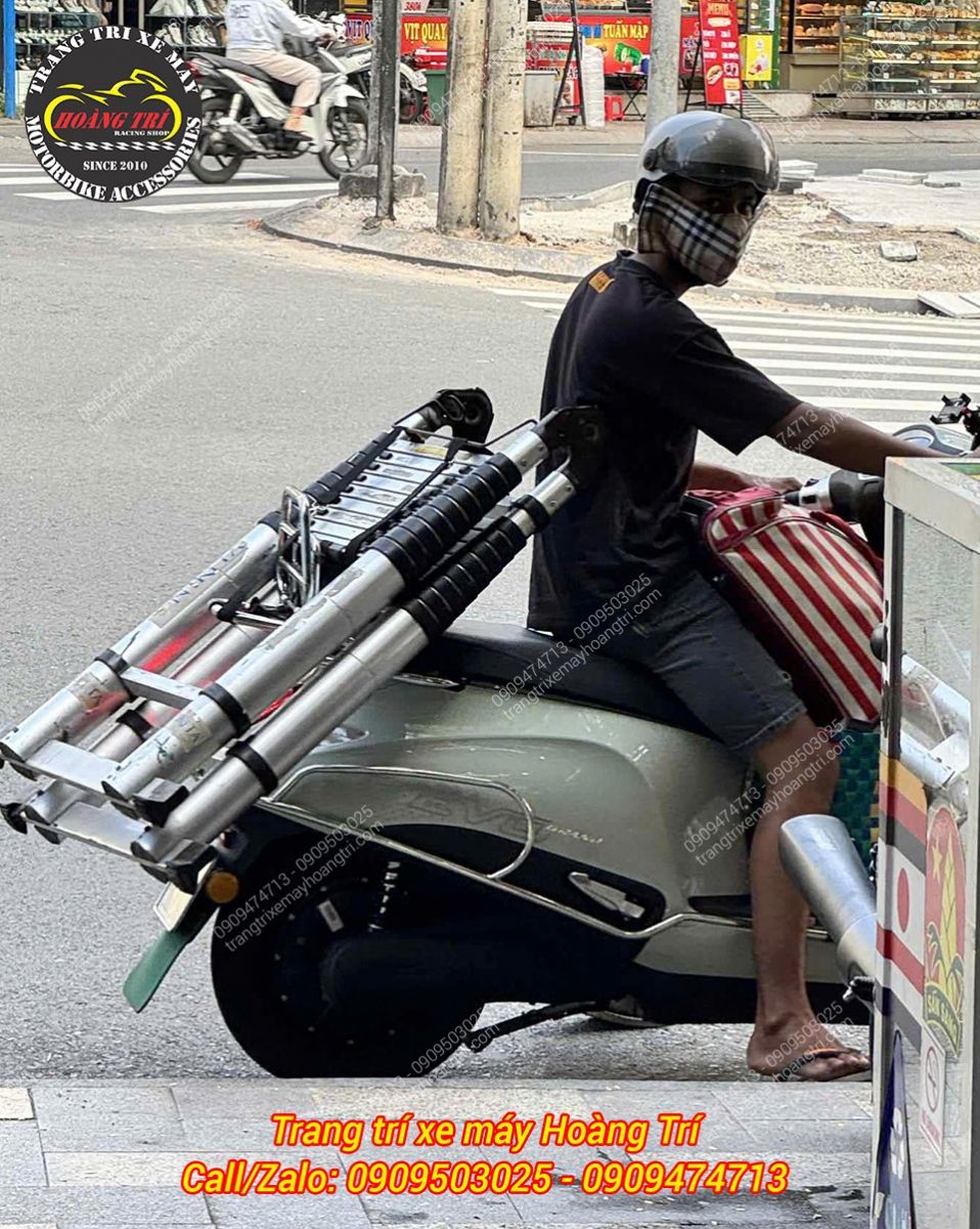 Khung hình này thể hiện rõ chất lượng hoàn thiện và độ bền vượt trội của baga inox KTC EVO Grand