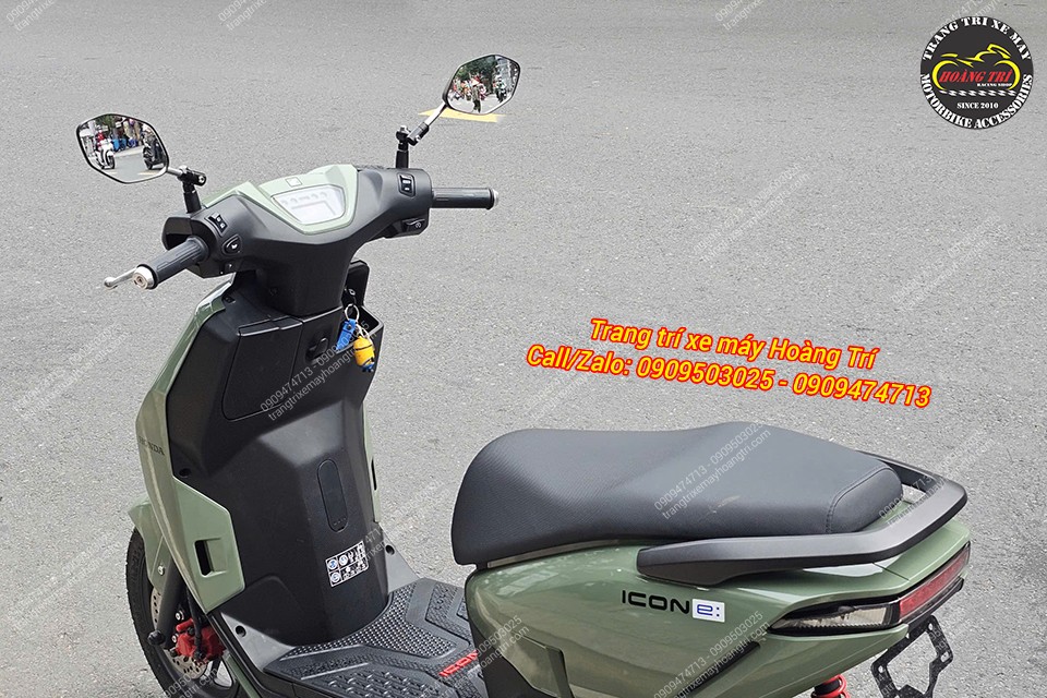 Thiết kế này rất hài hòa với dáng xe Honda Icon-E, giúp tăng trải nghiệm lái
