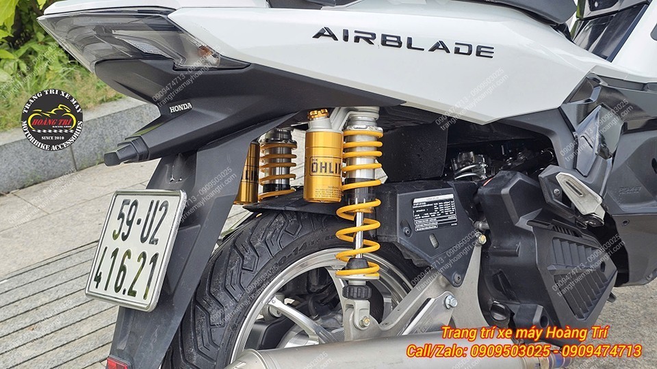 Sau khi chiêm ngưỡng dàn chân trước, mời anh em tiếp tục đến phần dàn chân sau Airblade 150 ABS