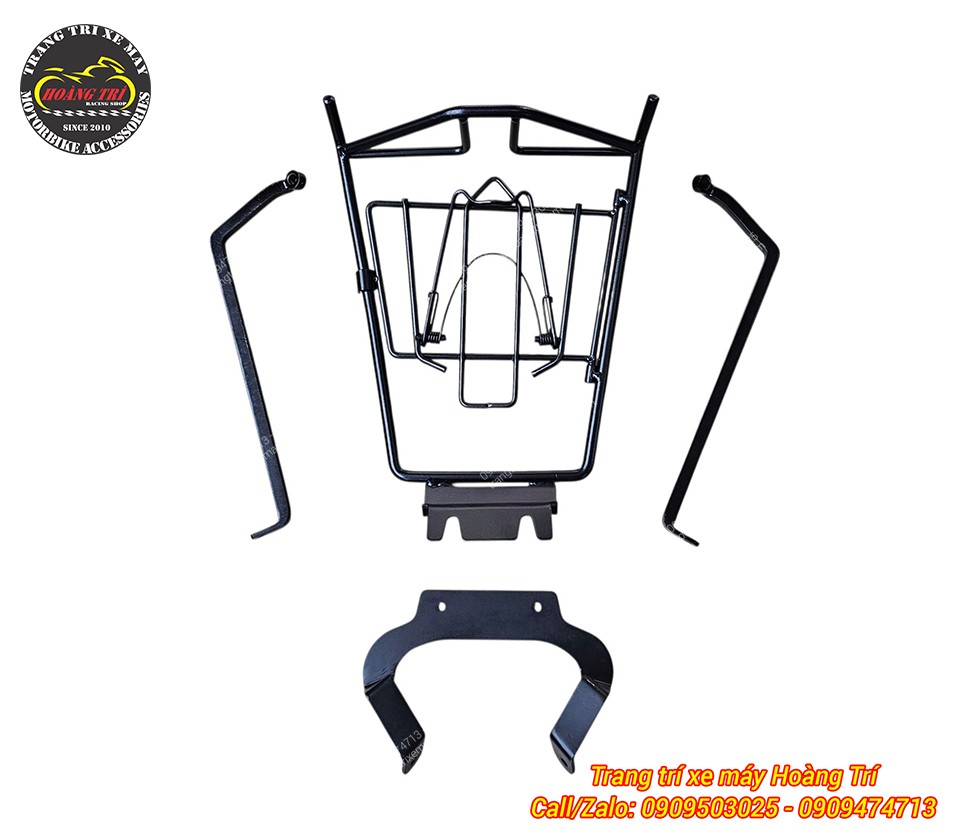 Trọn bộ sản phẩm bao gồm khung chính và pát gắn chuyên dụng, dễ dàng lắp đặt không độ chế