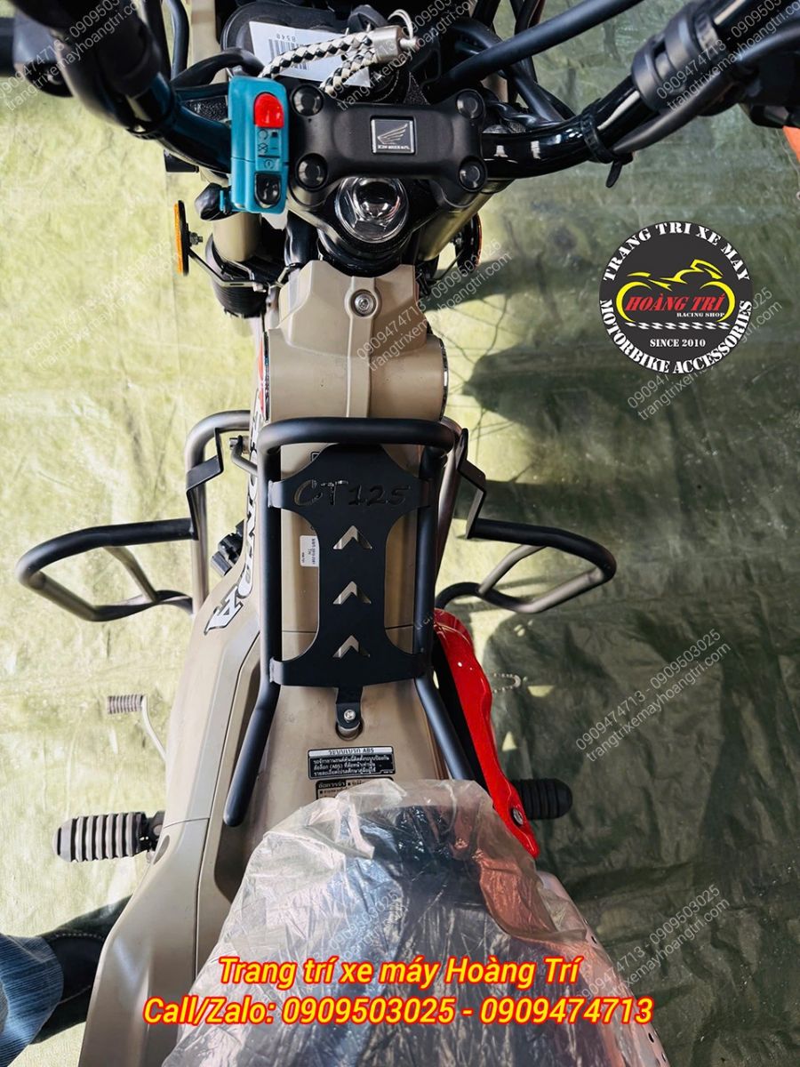 Nhìn từ trên xuống baga giữa KTC CT 125, lắp chuẩn vị trí, mang lại độ chắc chắn tối đa