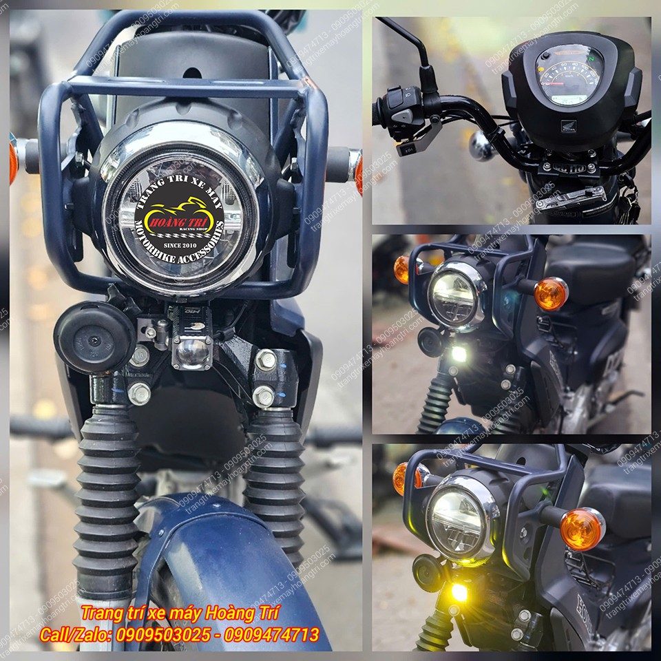 Honda CT 125 được nâng cấp thêm đèn trợ sáng kèm công tắc riêng